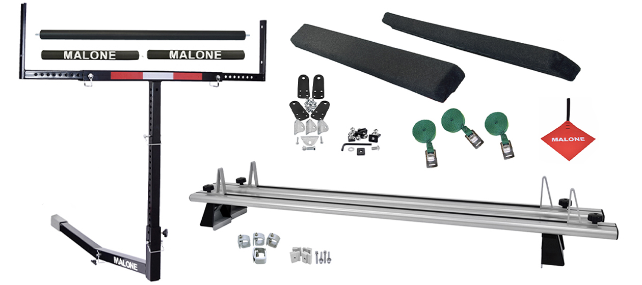 CrossBed™ Truck Cross Rail System with 72" Bunk Kit, Axis™ Bed Extender and 60" Axis™ Load Roller 